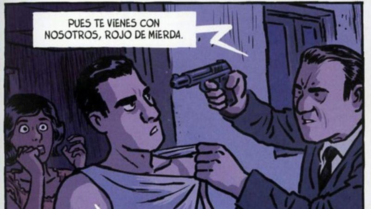 Viñeta de 'Jamás tendré 20 años', nuevo cómic de Jaime Martín, sobre la guerra y posguerra de sus abuelos.-