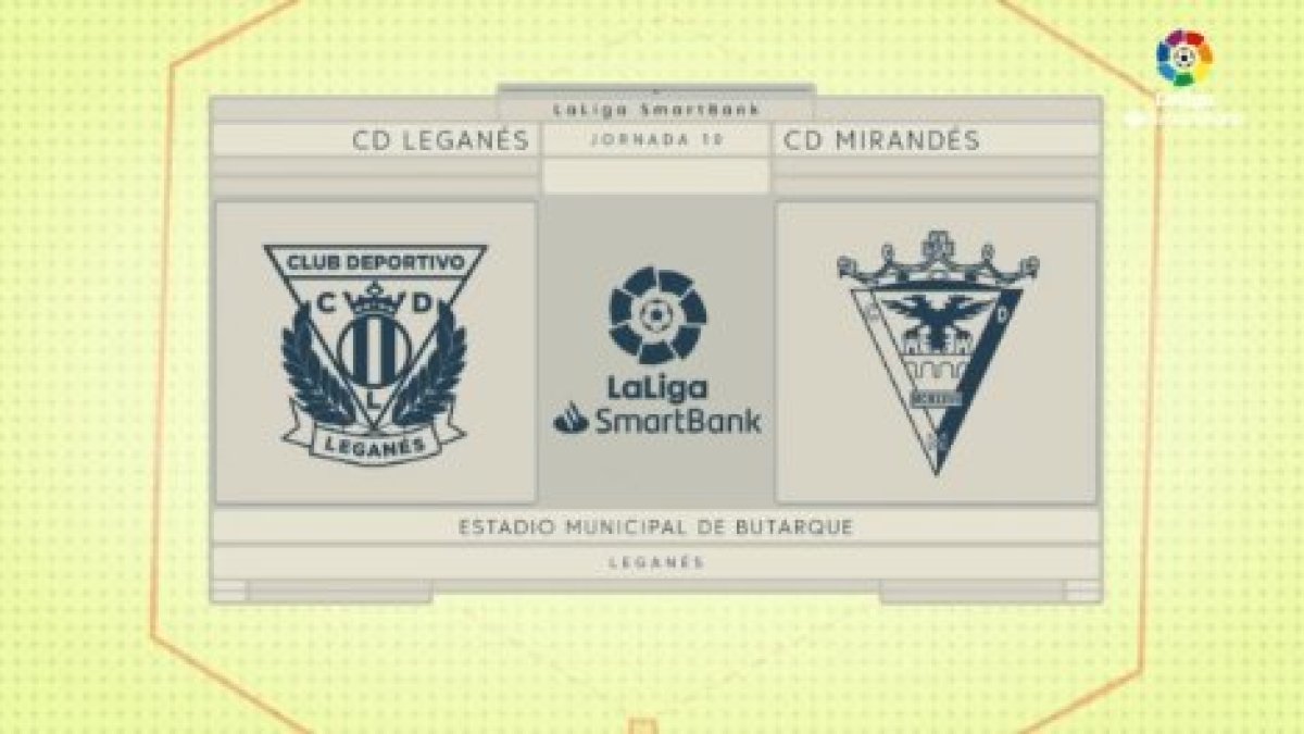 VIDEO: Resumen Goles - Leganes - Mirandés - Jornada 10 - La Liga SmartBank
