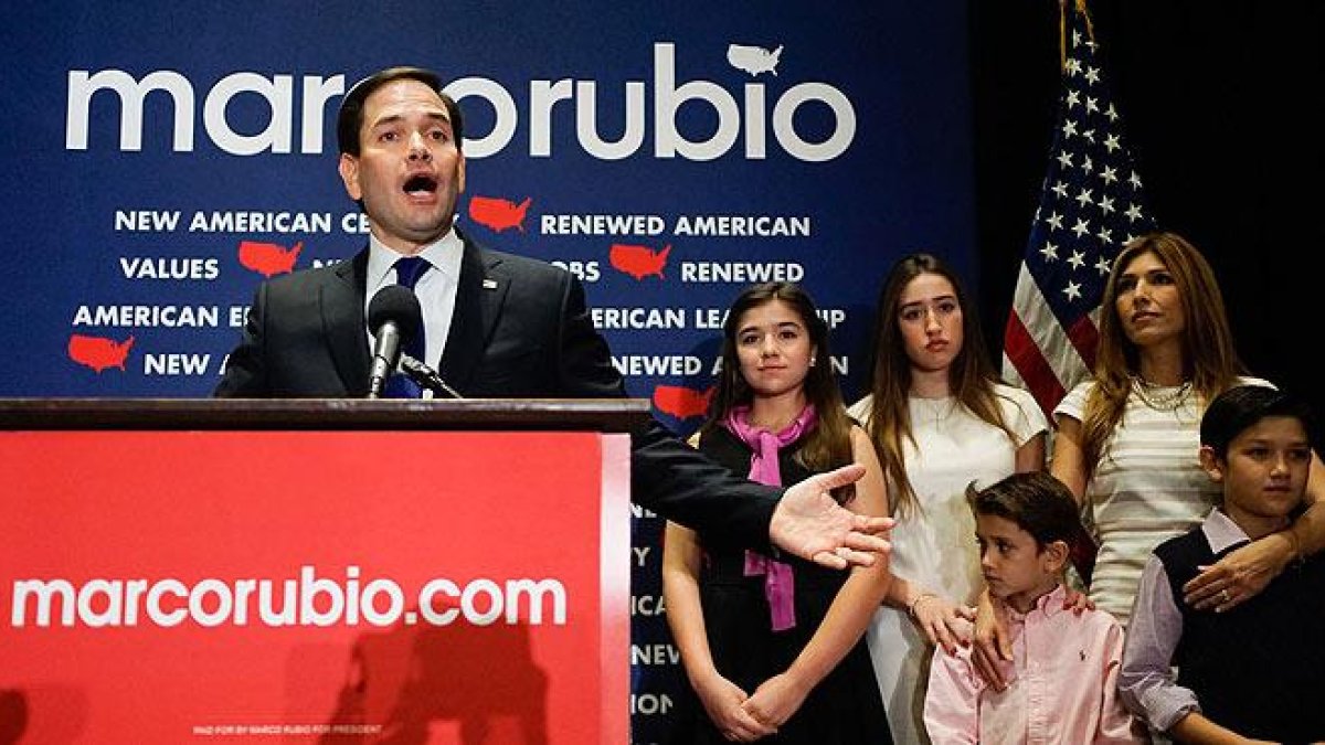 El republicano Marco Rubio abandona la carrera presidencial en Estados Unidos.-AFP