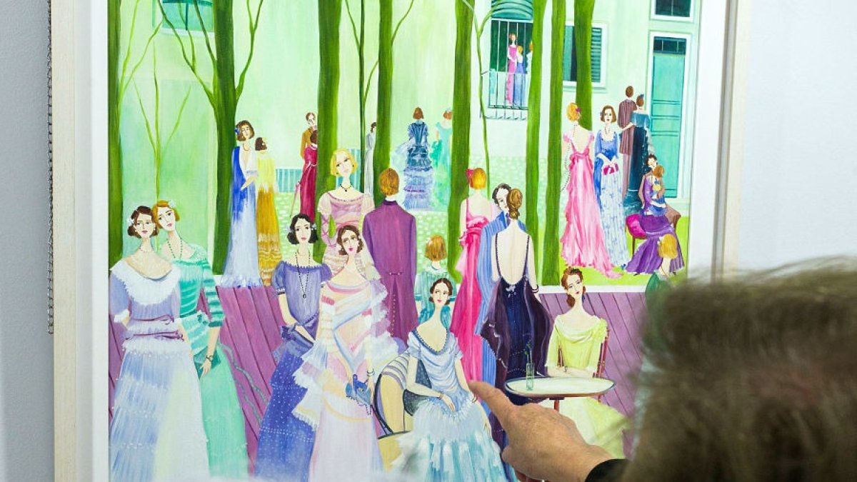 Exposición 'Color y luz', en homenaje a la pintora Susana Esteban, en el Teatro Principal. TOMÁS ALONSO