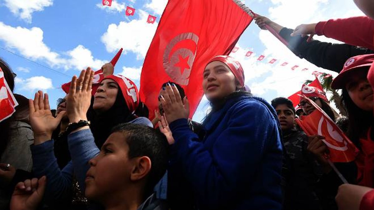 La concentración ha defendido "las libertades tunezinas frente al terrorismo".-Foto: AFP/ FETHI BELAID