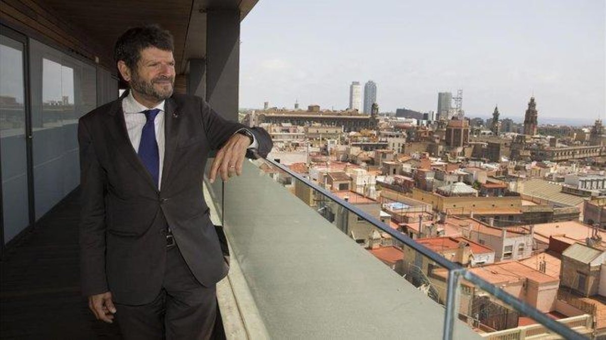 Albert Batlle, en el Ayuntamiento de Barcelona.-ELISENDA PONS