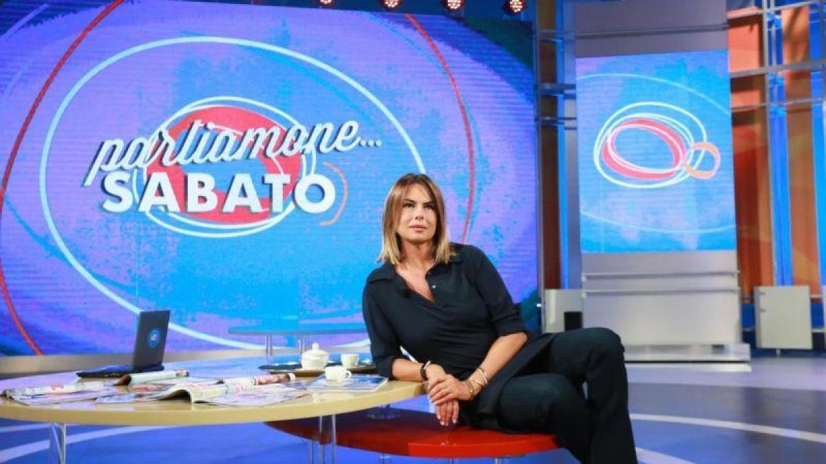 Paola Perego, presentadora del programa de la RAI  'Parliamone sabato'.-