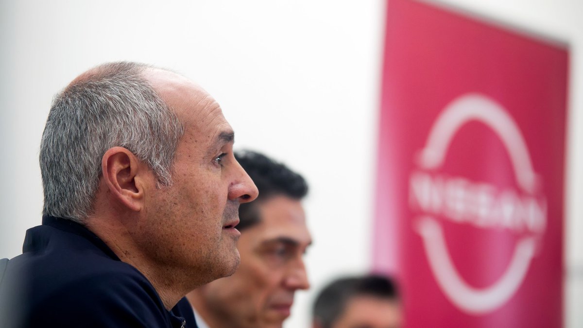 El técnico granadino durante la rueda de prensa previa al encuentro contra Morabanc Andorra. TOMÁS ALONSO