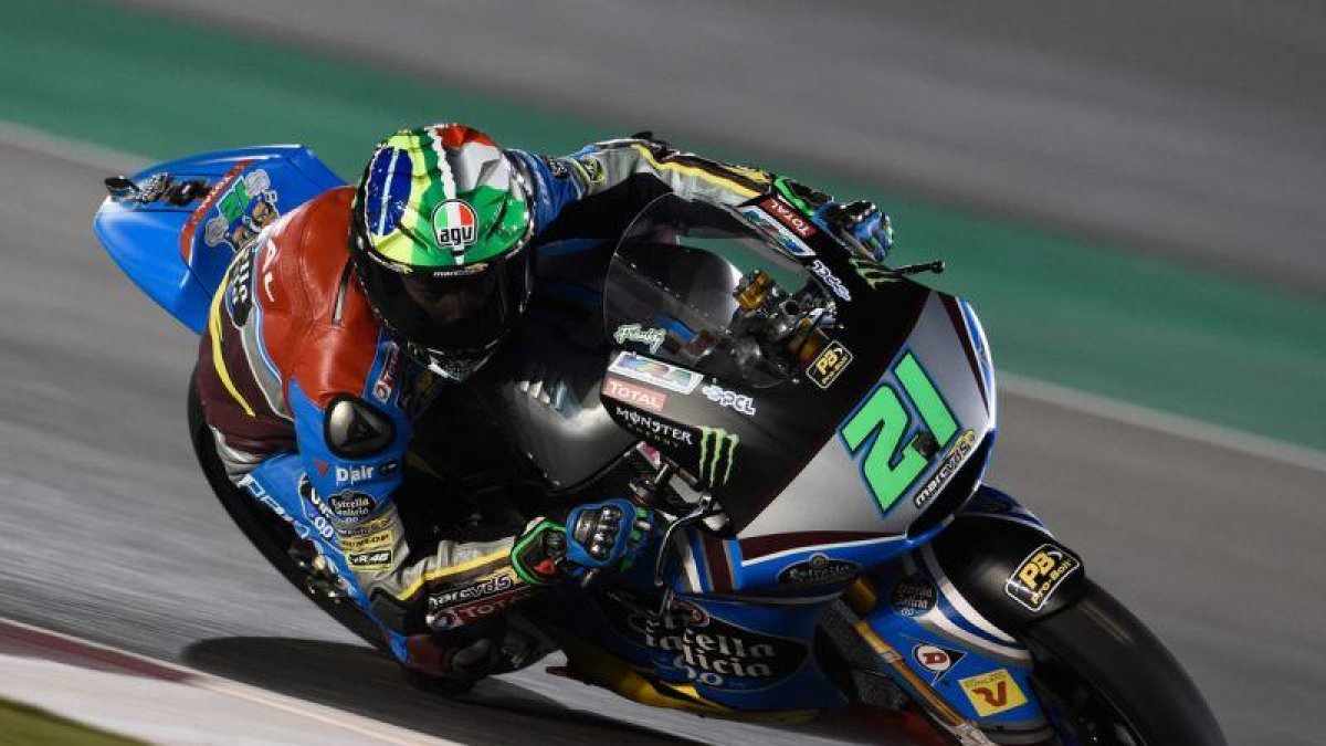 Franco Morbidelli, ganador de la carrera de Moto2 del GP de Catar de motociclismo.-TEAM ESTRELLA GALICIA