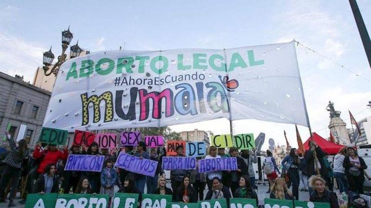 Protestas sociales en Argentina para lograr la despenalización del aborto.-EUROPA PRESS