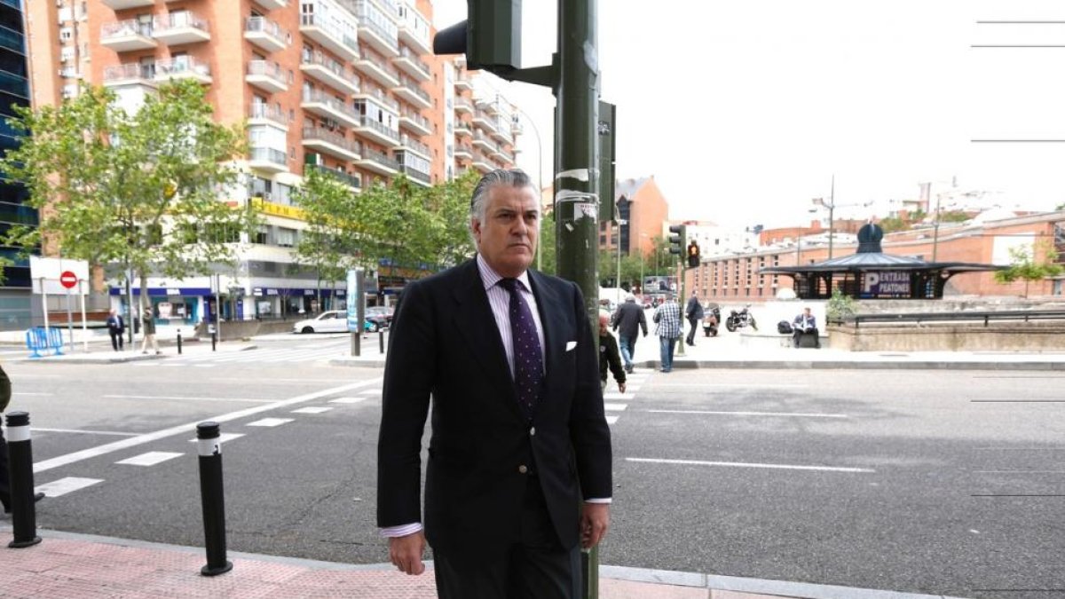 Luis Bárcenas, el pasado mes de mayo, en Madrid.-DAVID CASTRO