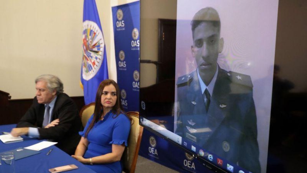 La abogada Tamara Suju habla en la OEA sobre torturas en Venezuela.-AFP / GETTY IMAGES NORTH AMERICA