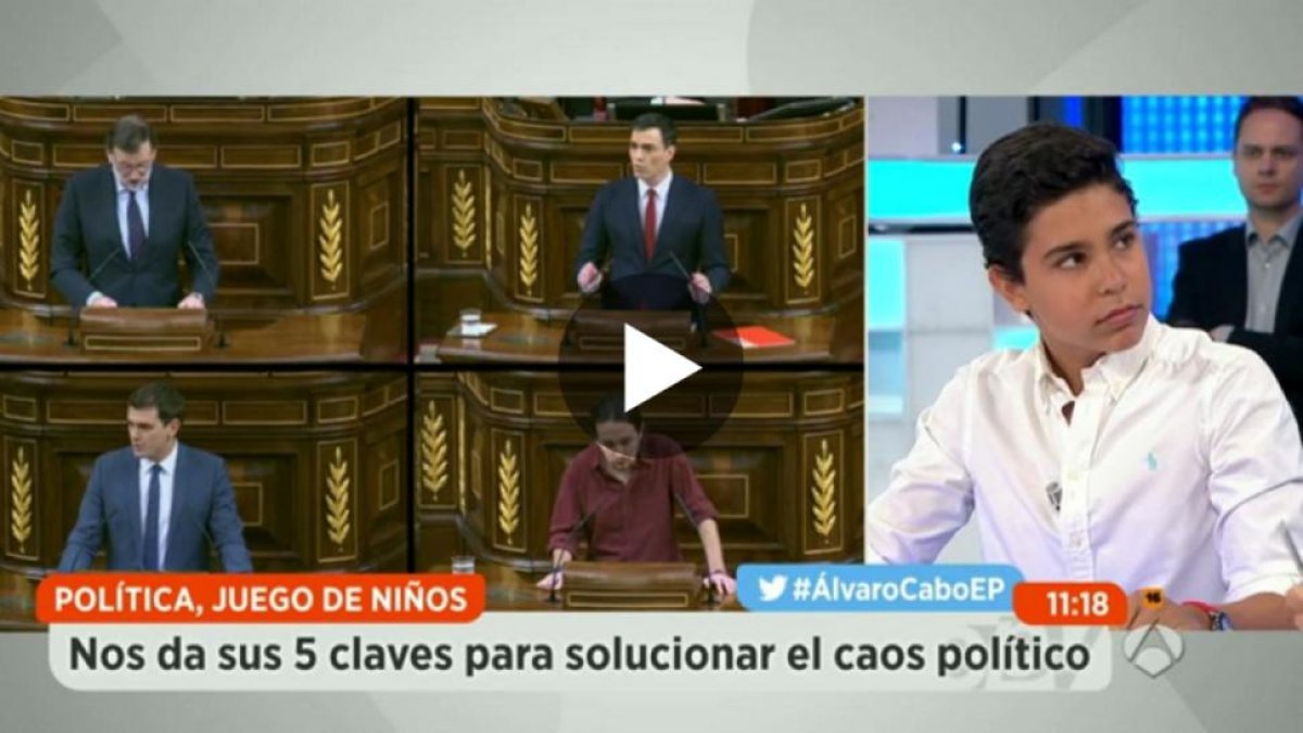 Álvaro Cabo durante la mesa política de Espejo Público-EP / ANTENA3