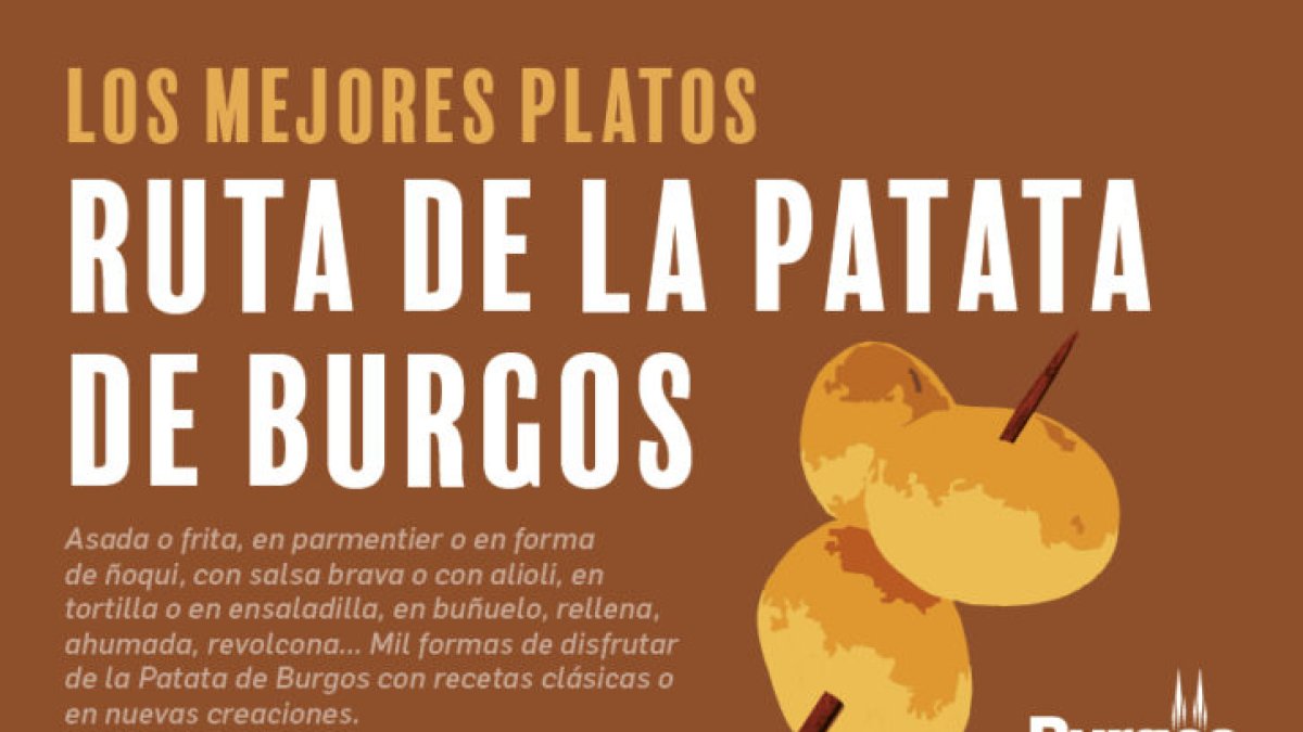 Cartel de la I Ruta de la Patata de Burgos. ECB