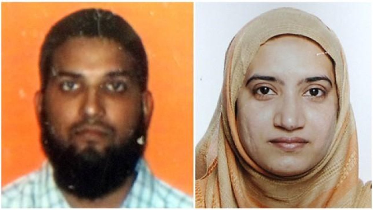 Syed Farook y Tashfeen Malik, los autores del tiroteo de San Bernardino (California).-AFP
