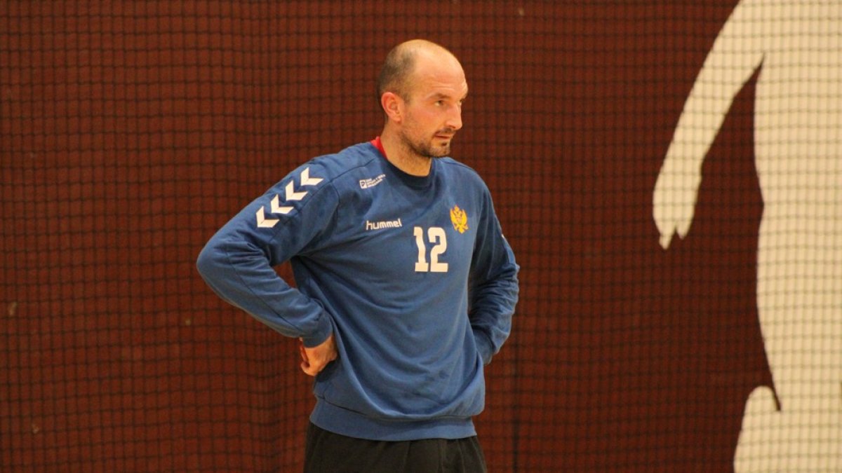 Mijuskovic, durante un entrenamiento. BM BURGOS