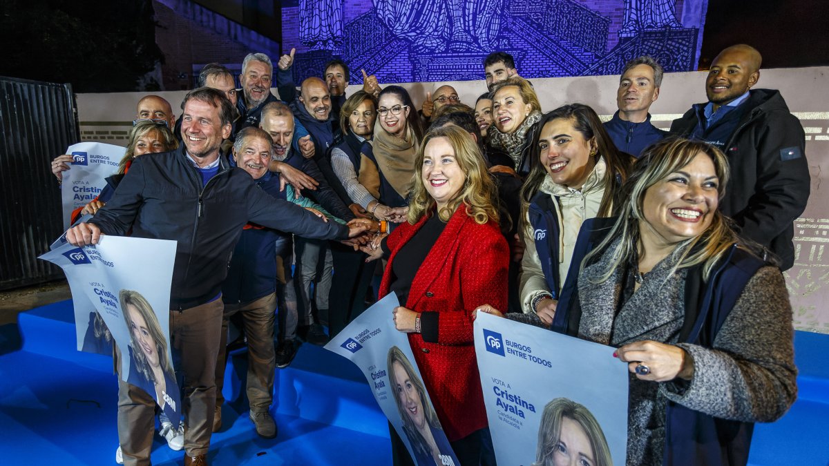 Inicio de campaña del Partido Popular en Burgos.