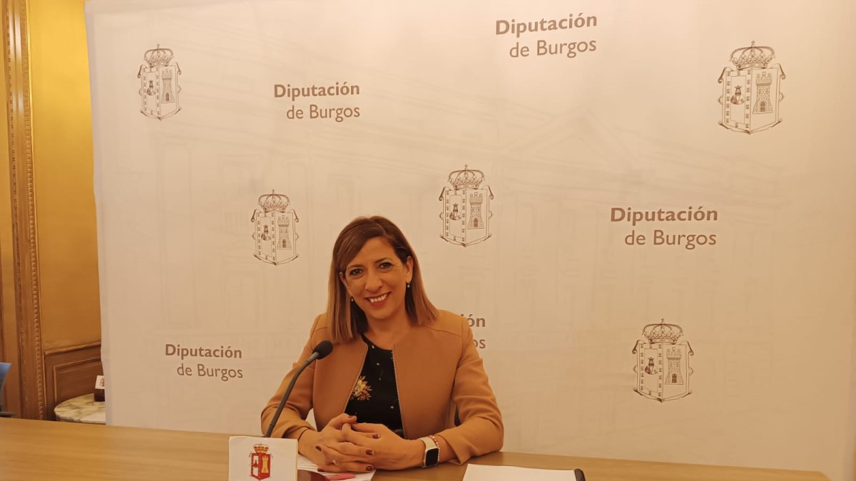 Nuria Barrio, portavoz del PSOE en la Diputación de Burgos.