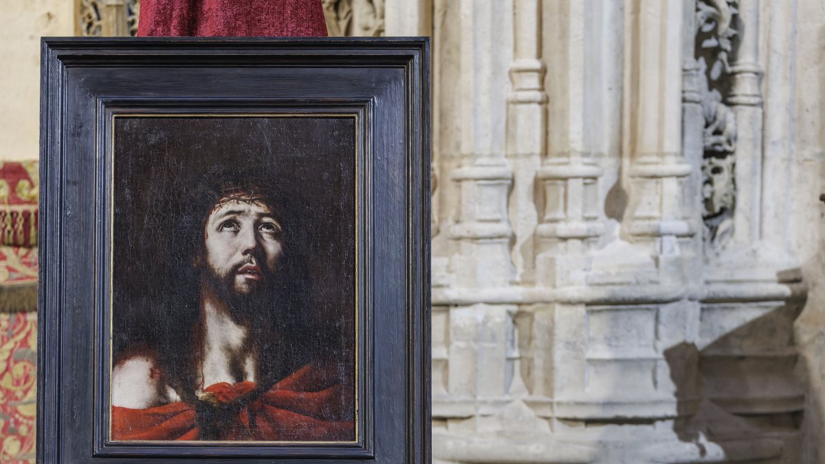 Imagen del nuevo Ecce Homo de Mateo Cerezo el Joven que puede verse hasta mayo en la Catedral de Burgos