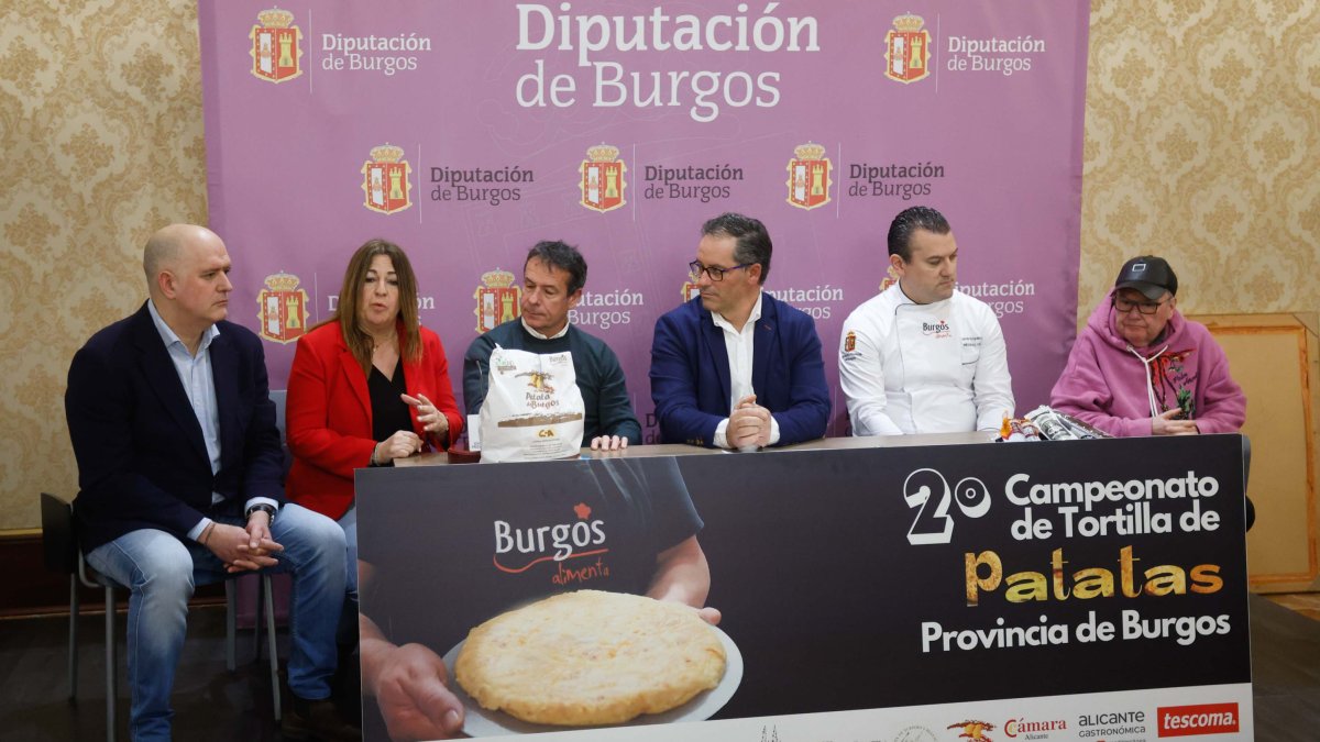 Imagen de la presentación de la II edición del Campeonato Provincial de Tortilla de Patata de Burgos.