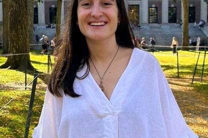 La alumna de la UBU, Águeda Ibáñez.