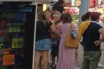 Imagen de la feria de atracciones de Aranda