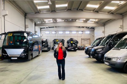 Yolanda Bayo tiene una empresa con 35 autobuses