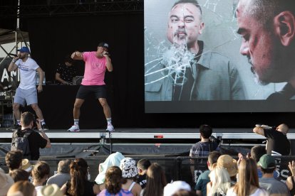 Nach, durante su actuación en Sonorama. TOMÁ ALONSO.