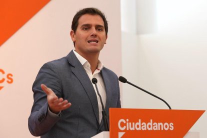 El presidente de Ciudadanos, Albert Rivera-DAVID CASTRO