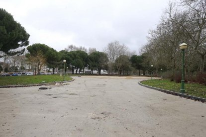 Imagen de la zona del parque en la que se ha cimentado.-RAÚL G. OCHOA