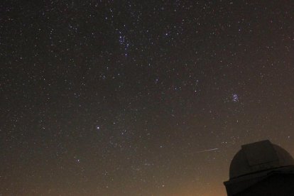 Estrella fugaz desde el observatorio de Lodoso.-ECB