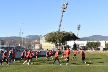 Un entrenamiento del Reus Deportiu.-EL PERIÓDICO