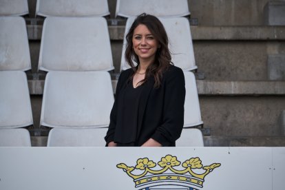 Virginia Martínez, en el palco de El Montecillo. A. RODRÍGUEZ