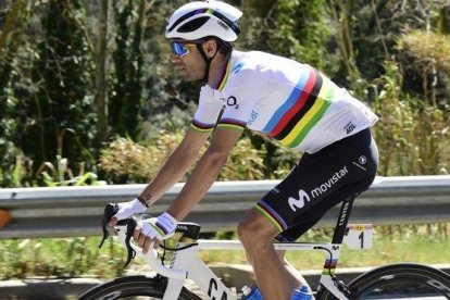 Alejandro Valverde en la Volta de Catlauña.-