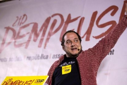 El exdiputado de la CUP David Fernàndez, este lunes en LHospitalet.-MARTA PÉREZ (EFE)