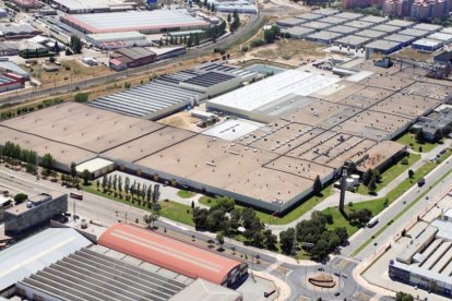 Vista aérea de las instalaciones de Bridgestone en Gamonal.