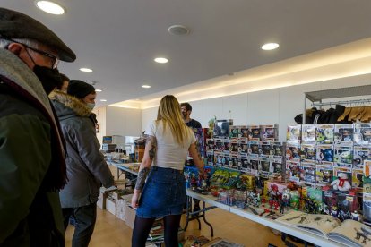 Stand de juguetes en la Feria del Coleccionismo que se celebra en el Fórum Evolución. SANTI OTERO