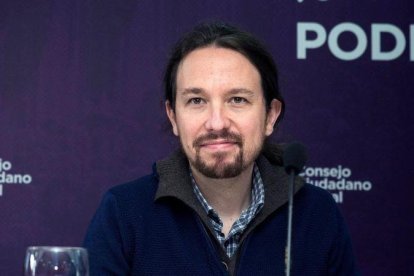 El secretario general de Podemos,  Pablo Iglesias.-EFE / LUCA PIERGIOVANNI