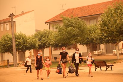 Desalojo de los vecinos de la localidad zamorana de Pumarejo