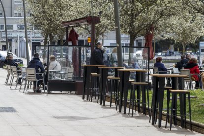 Terraza de la capital burgalesa. SANTI OTERO