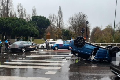 Accidente en la Plaza del Rey. ECB