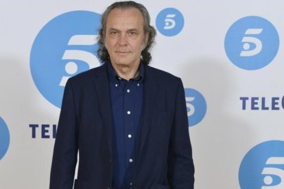 Jose Coronado, el pasado 5 de abril, en la presentación de su nueva serie en Tele 5 'Vivir sin permiso'.-