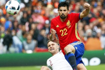 Nolito, durante el encuentro ante la República Checa-EFE / RUNGROJ YONGRIT