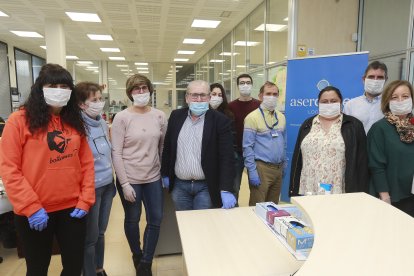 Asercomex, los ángeles de las mascarillas en Castilla y León. / RAÚL G. OCHOA