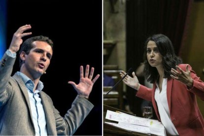 Pablo Casado e Inés Arrimadas.-EL PERIÓDICO