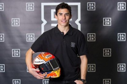 El campeón Marc Márquez, embajador en España de la plataforma deportiva Dazn.-ORIOL VILA (DAZN)