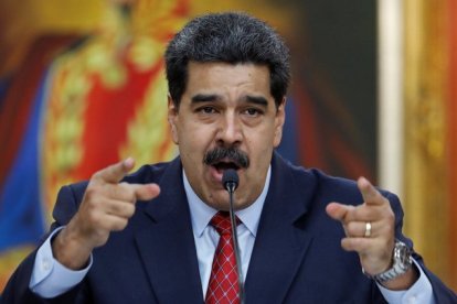 Nicolás Maduro acusa a EE.UU de perpetrar los apagones en Venezuela.-REUTERS