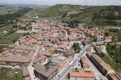 Vista panorámica desde el aire de la localidad.