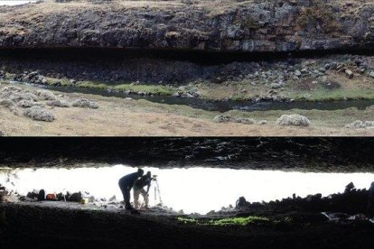 Los arqueólogos en la zona de Etiopía donde se localizó el asentamiento.-SCIENCE