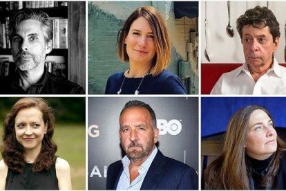 Michael Chabon, Gillian Flynn, Richard Price, Megan Abbott, George Pelecanos y A. M. Homes.-