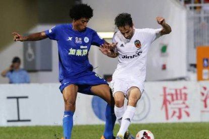 Iván Zarandona, en un partido con la elástica del Rangers de Hong Kong-ECB