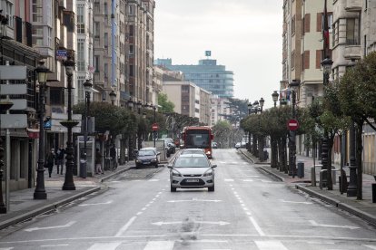 La calle Vitoria, en las cercanías de la plaza del Cid. SANTI OTERO