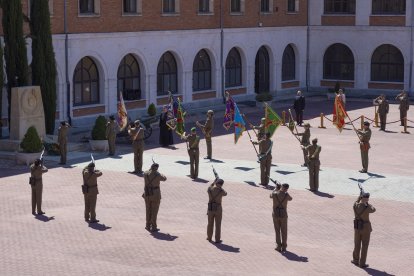 El acto se celebró en el acuartelamiento Diego Porcelos sede del Cuartel General de la División “San Marcial”. Cabo Miguel Alonso