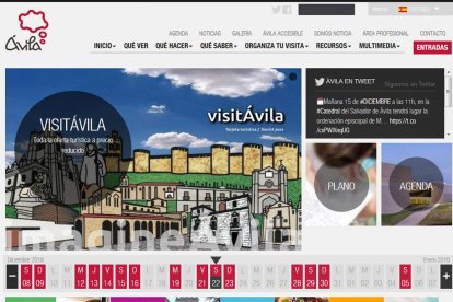 La página web de Ávila capital permite hasta comprar entradas.-